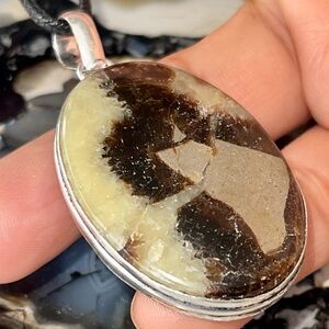 Septarian Nodule Pendant 2 1/4”
